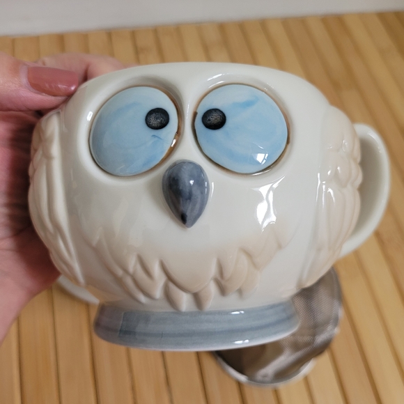 OWL tea cup with strainer Mug - Picture 13 of 17